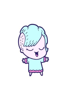 Mutlu çizgi film kızlarının animasyonlarını genişletiyorum.