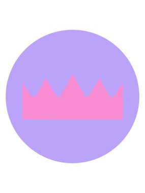 bir tacın ikonik dövme şeklindeki görüntüsünü bob ve duraklat