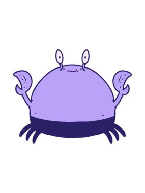 Bir yengecin animasyonunu salla ve durdur