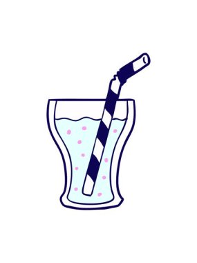 neon ışık efektleri karikatür bardak kolayı animasyonu