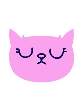 Ağlayan kedinin neon ışık efekti animasyonu