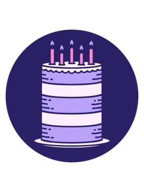 Doğum günü pastasının karalamalarını salla ve durdur