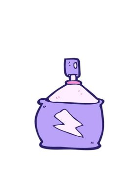 çizgi film spreyinin hareketli animasyonu