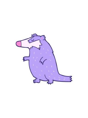 Dikkat çekici bir porsuk animasyonu.