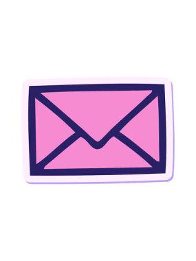 Güzel bir karikatür kağıdının çıkartmasının hareketli animasyonunu oynat