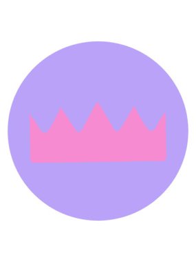 Bir tacın ikonik dövme şeklindeki görüntüsünün hareketli animasyonu