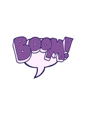 El yazması çizilmiş çizgi roman baloncuğu karikatür patlamasının hareketli animasyonu