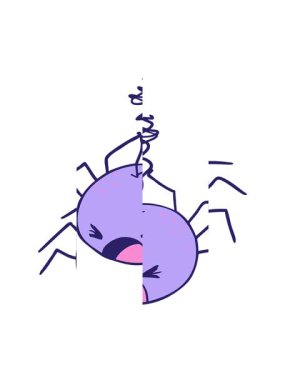 Cadılar Bayramı örümceğinin bölünen hareketi