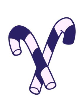 Çizgi film şeker kamışlarının canlandırma efektlerini görüntüle