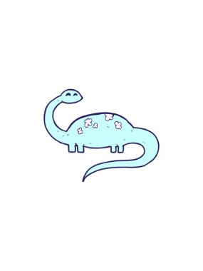 spinning motion animation of cartoon dinosaur design