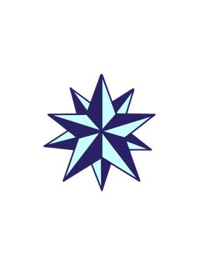 Geleneksel bir yıldız tarzında çizgi film dövmesi satışı