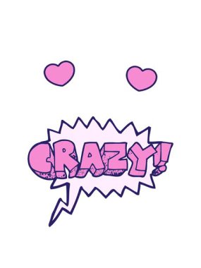 dönen kalpler serbest konuşma baloncuğunun animasyonu desenli çizgi film deli gibi bağırıyor