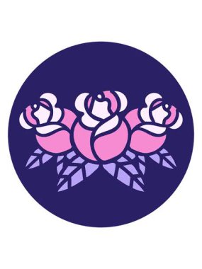 Bir buket çiçeğin hareketli animasyonu.