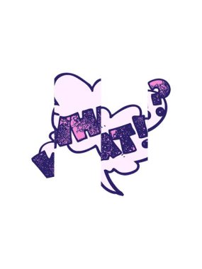 Serbest dokuma çizgi filminin bölünmüş hareket animasyonu haykırır: