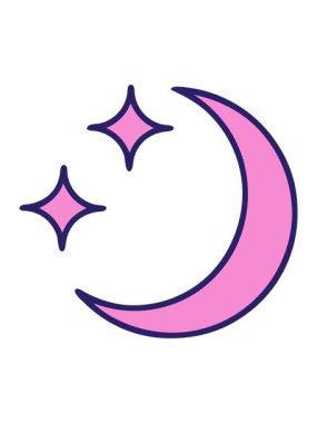 Dövmenin geleneksel ay ve yıldız tarzında patlaması