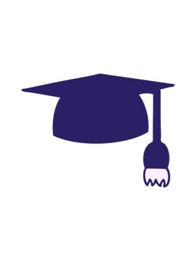 Mezuniyet şapkası çizgi filminin animasyonunu oynat ve durdur