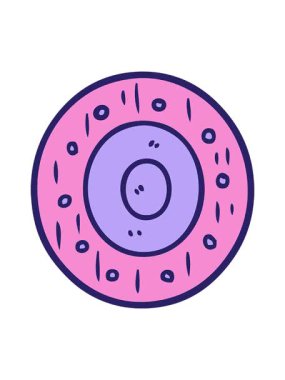 spinning motion animation of cartoon shield