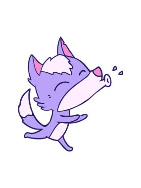 Uluyan kurdun animasyonunu renklendir