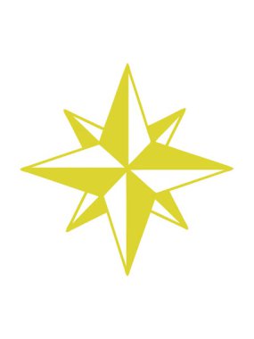 Dövmenin siyah çizgi biçimindeki renk canlandırması bir yıldızın