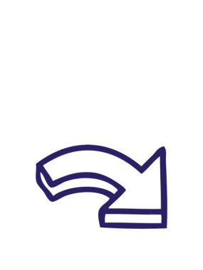 Yön gösteren bir okun çizgi çiziminin canlandırmasını genişletiyorum