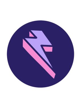 Şimşek simgesinin dönen hareket canlandırması