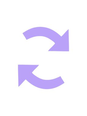 pixelize effect animation of flat color retro cartoon of a directional arrow