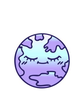 Yanıp sönen radyal çizgiler Dünya gezegeninin gölgeli çizgi filmlerinin animasyonu