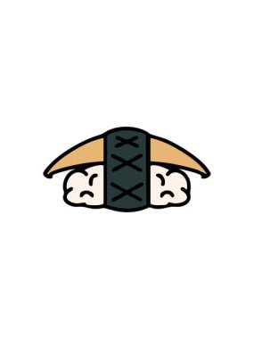 Japon ikura suşisi ve pilavının animasyonu.