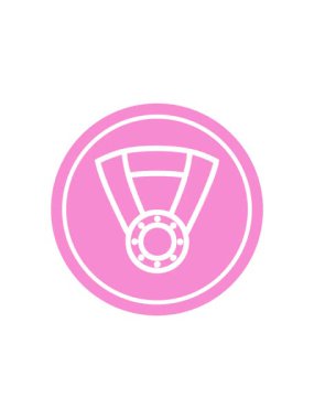 Madalya ödüllü dairesel simgenin yıldız patlaması etkisi animasyonu