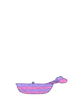 Tekne karikatürünün animasyonunu büyütüyorum.