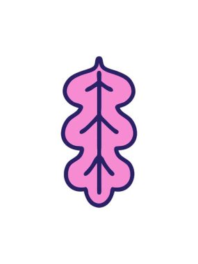 Yaprağın ikonik dövme görüntüsünün dönen hareketli animasyonu