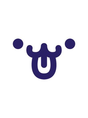 Basit mutlu ev hayvanı yüz simgesinin dönen hareket animasyonu