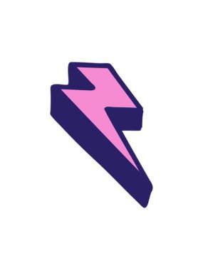 Şimşek karalamalarının ikonik dövme görüntüsünü salla ve duraklat