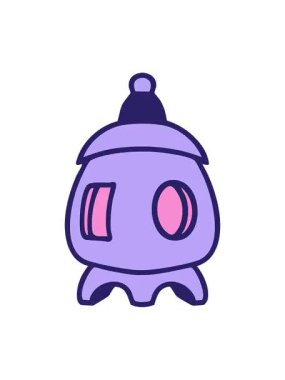 Japon geleneksel tapınağının içeriden aydınlatılan pixelize etkisi