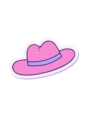 El çizimi çizgi film karikatürü bir şapkanın animasyonunu salla ve durdur