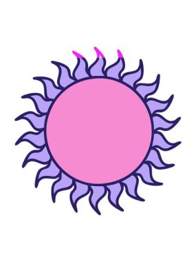 Klasik dövme güneşinin animasyonunu çalıştır