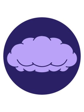 Gri bir bulutun görüntüsünün canlandırma efektini göster