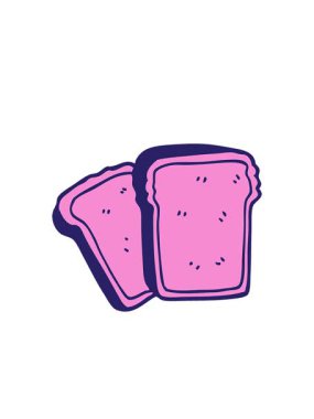 Yanıp sönen radyal çizgiler çizgi film karikatür tostunun animasyonu