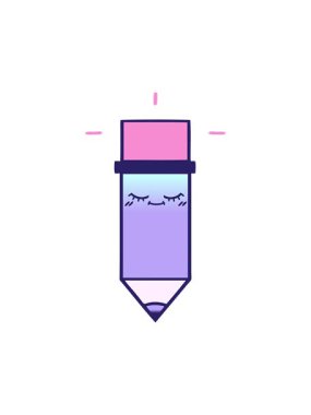 Eğlenceli bir kalem karikatürünün dikkat çekici animasyonu