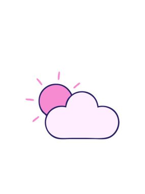 Yanıp sönen radyal çizgiler. Güneş ışığı ve bulutun animasyonu.