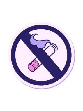 Işık efekti çizgi film animasyonu sigara içilmesine izin verilmiyor