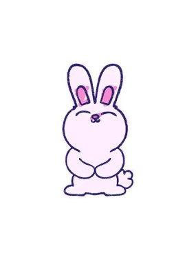 Tavşan Tebeşiri Çiziminin yıldız patlaması etkisi animasyonu