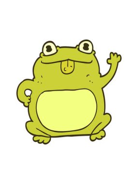 kurbağa resimlerinin renk animasyonu değişiyor