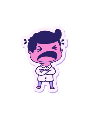 Bağıran bir çizgi film karakterinin canlandırmasını çalıştır.