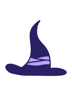 Ürkütücü bir cadı şapkası tasarımının hareketli animasyonu