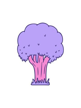 Bir yaz ağacı karalamalarının animasyonunu salla ve durdur