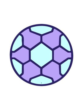 Brezilya futbol topunun hareketli animasyonu