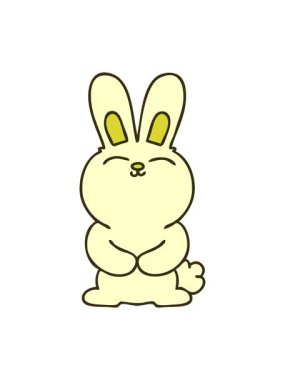 Çizgi film tavşanının renk animasyonu değişiyor