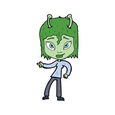 çizgi film yabancı kadın