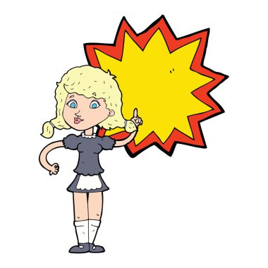 elle çizilmiş karikatür garson